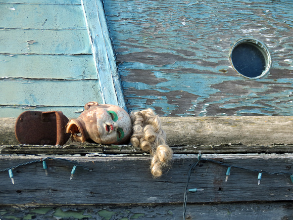 Doll Head on Boat