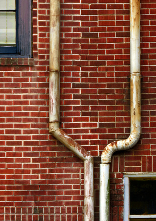 Two Downspouts