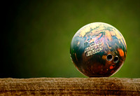Bowling Ball on Fence
