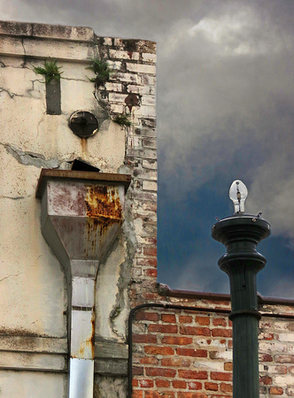 Lamp and Downspout