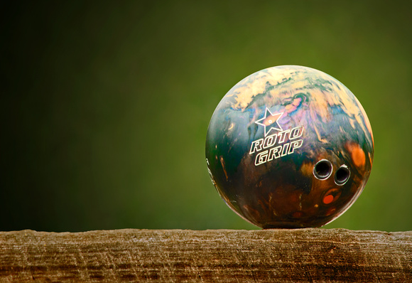 Bowling Ball on Fence